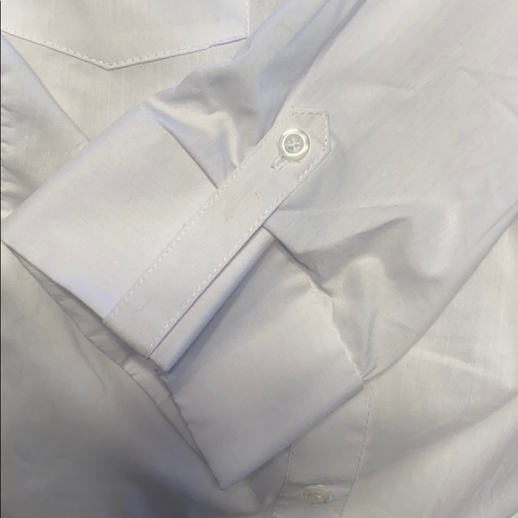 NWOT White Button Down Dress Shirt - Picture 3 of 4